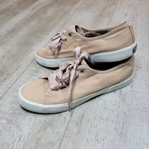 Sperry Top Sider Crest Vibe Satin Lace Sneaker Pink 10